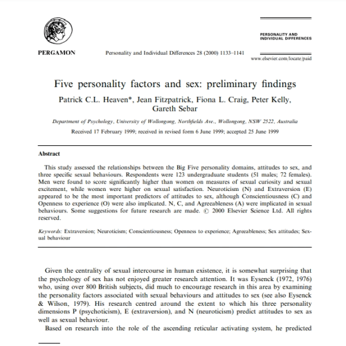 Personality and Individual Differences.